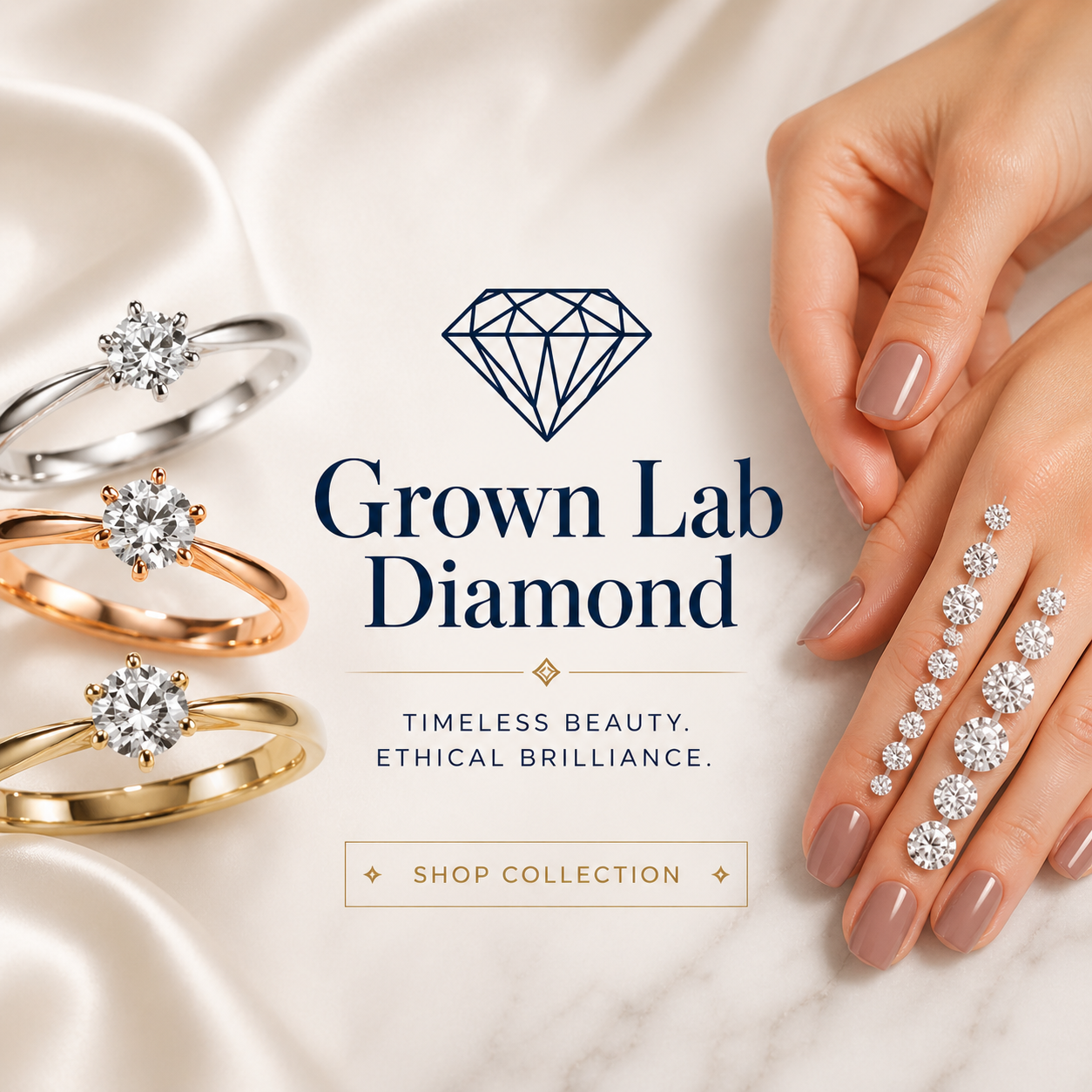 Grown Lab Diamond — craftsmanship and beauty