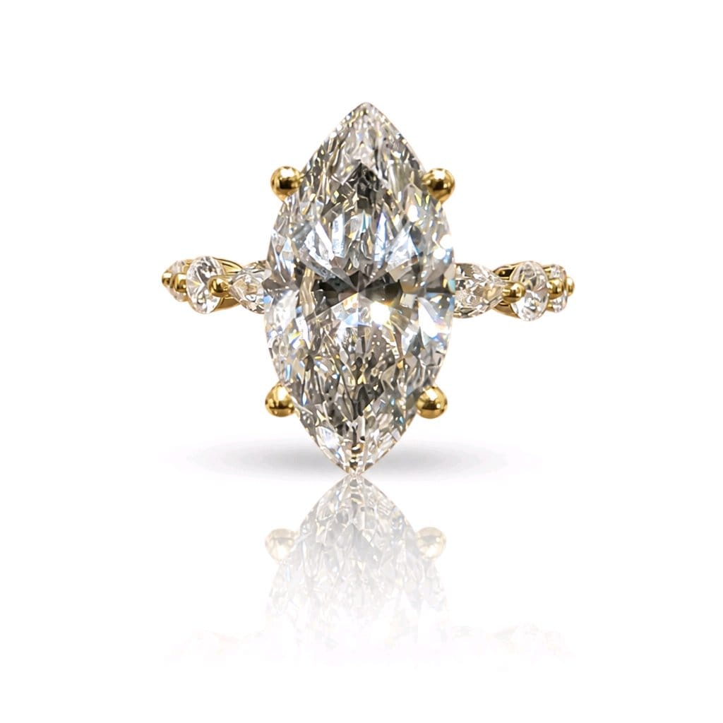 Astrid Marquise Solitaire — anillo de diamante lab-grown listo para enviar